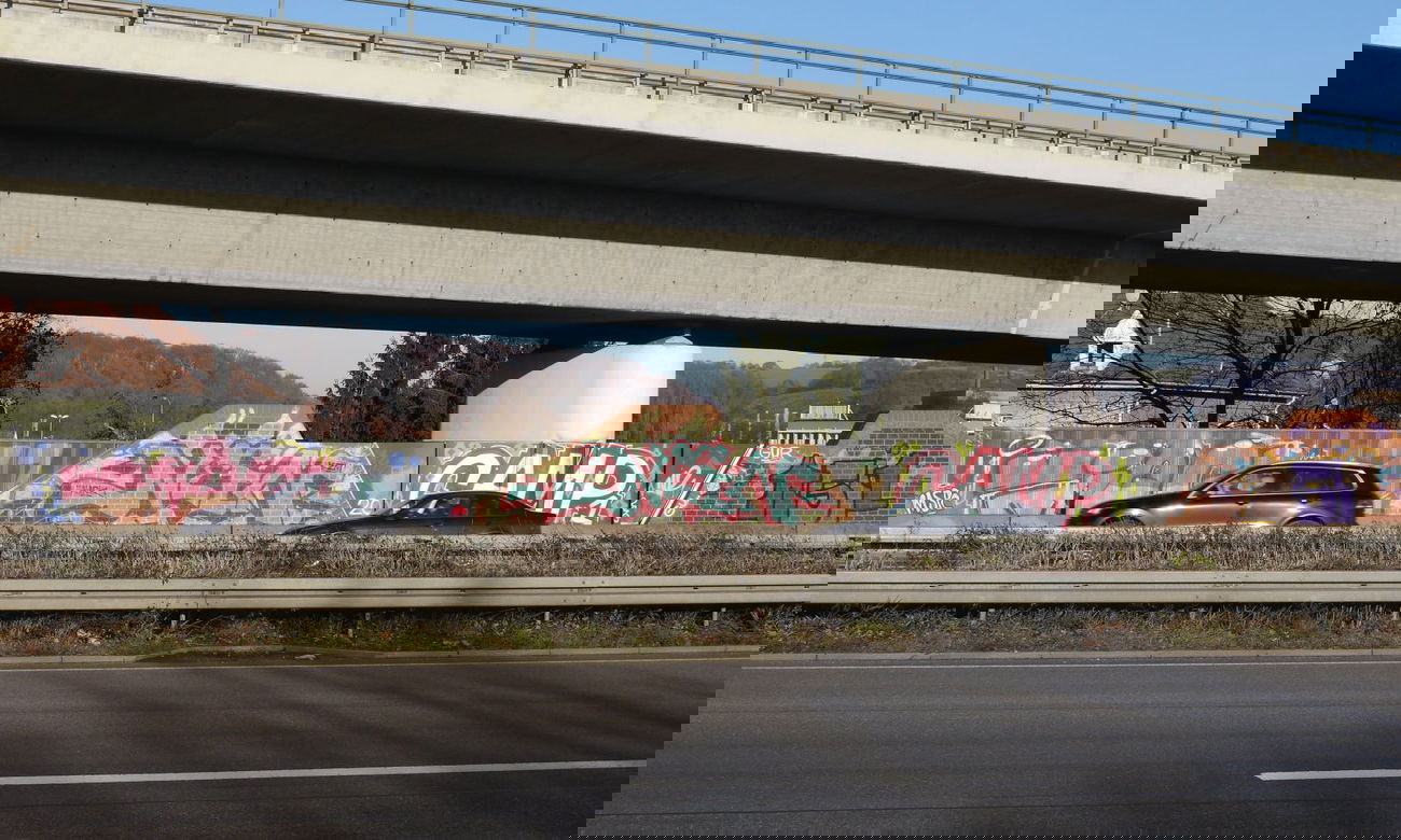 Graffiti Wall in Saarbrücken - Photo by crazyg - miagi, nein, camp1 (2013)
