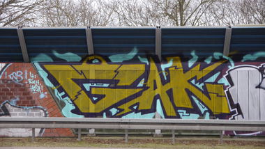 Graffiti Bombing in Saarbrücken - Photo by crazyg - gak (2013)