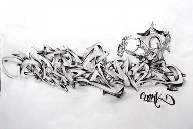 Graffiti Sketch in Krefeld - Photo by crenk - crenk, sketch, 2012