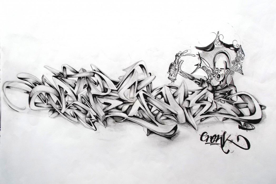 Graffiti Sketch in Krefeld - Photo by crenk - crenk, sketch, 2012