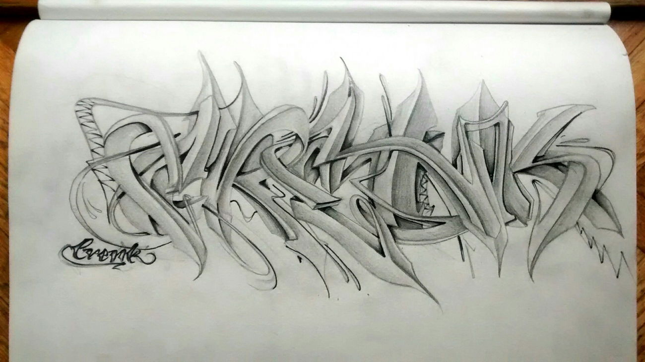 Graffiti Sketch - Photo by crenk - crenk