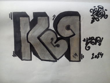 Graffiti Sketch in Polatsk - Photo by crewKBP - kbp (2014)