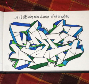 Graffiti Sketch in darmstadt - Photo by crstn - kars10