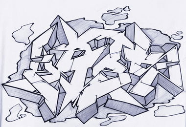 Graffiti Sketch in darmstadt - Photo by crstn - kars10