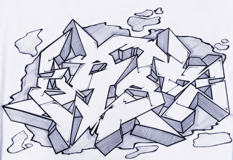 Graffiti Sketch in darmstadt - Photo by crstn - kars10