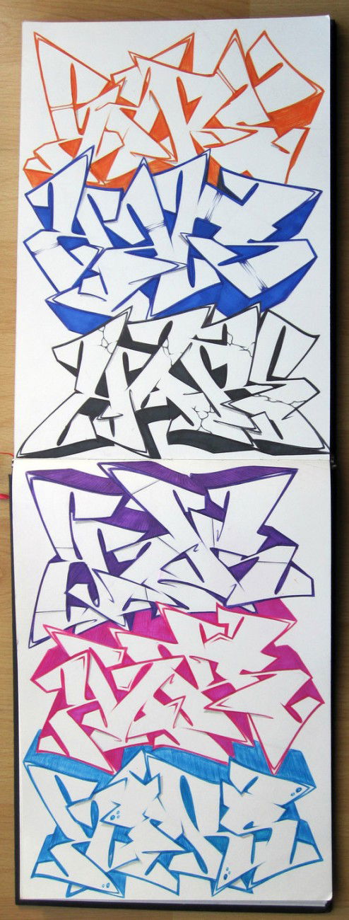 Graffiti Sketch in darmstadt - Photo by crstn - kars10
