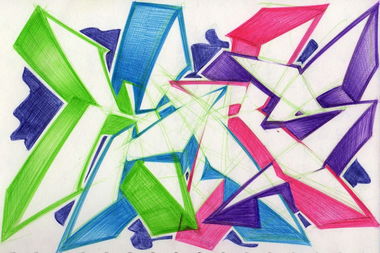 Graffiti Sketch in darmstadt - Photo by crstn - crstn, kars10