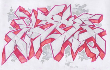 Graffiti Sketch - Photo by crstn - crstn, kars10, sketch (2013)