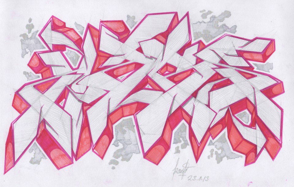 Graffiti Sketch - Photo by crstn - crstn, kars10, sketch (2013)