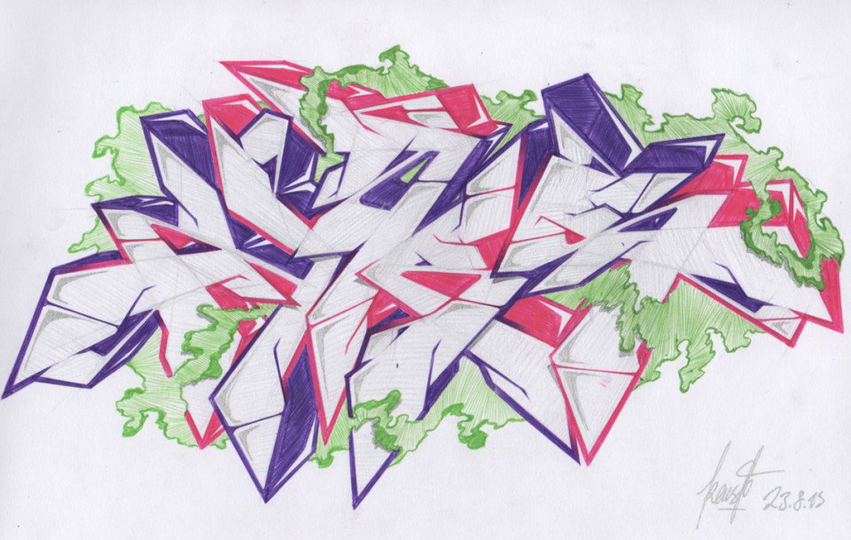 Graffiti Sketch - Photo by crstn - crstn, kars10 (2013)
