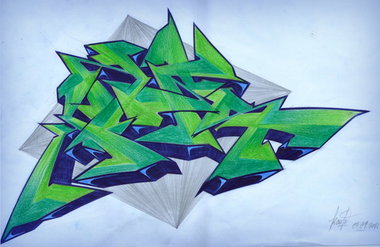 Graffiti Sketch in Weiterstadt - Photo by crstn - kars10, crstn (2013)