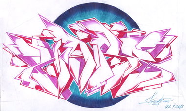 Graffiti Sketch - Photo by crstn - crstn, kars10, sketch (2013)
