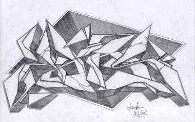 Graffiti Sketch in Darmstadt - Photo by crstn - crstn, kars10 (2014)