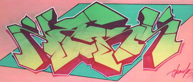 Graffiti Sketch in Darmstadt - Photo by crstn - crstn, kars10 (2014)