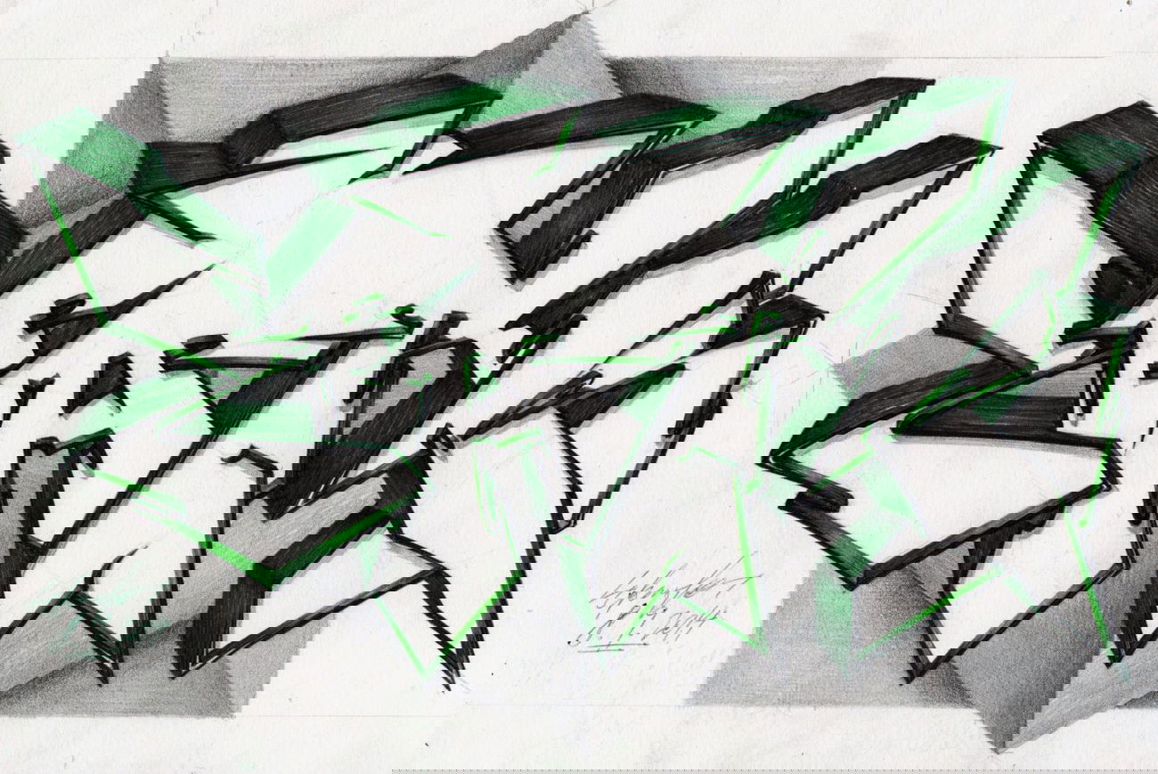 Graffiti Sketch in Darmstadt - Photo by crstn - crstn, kars10 (2014)