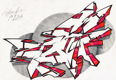 Graffiti Sketch - Photo by crstn - crstn, kars10 (2014)