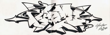 Graffiti Sketch in Darmstadt - Photo by crstn - crstn, kars10 (2014)