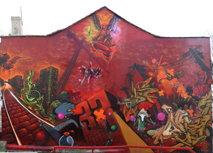 Graffiti Wall in Bordeaux - Photo by cru3l - Kendo