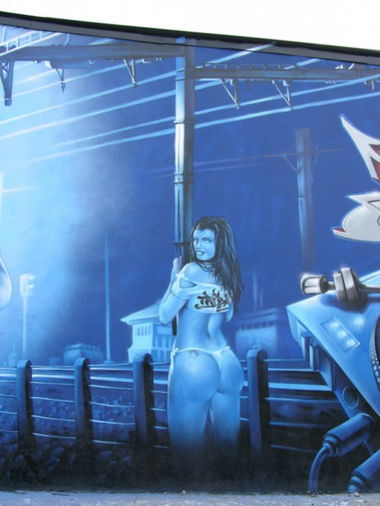 Graffiti Wall in Bordeaux - Photo by cru3l - Shadow