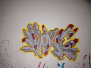 Graffiti Sketch - Photo by crustyone - Test, sketch
