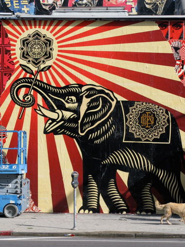 Graffiti Street Art in Los Angeles - Photo by cruze2 - Obey