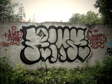 Graffiti Bombing in Im. 9 Dekabrya 1936 Goda - Photo by ctener (2012)