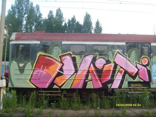 Graffiti Train - Photo by curko