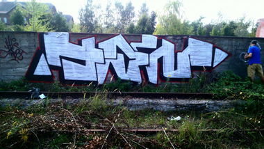 Graffiti Bombing in Rosja - Photo by czarekjurek (2014)