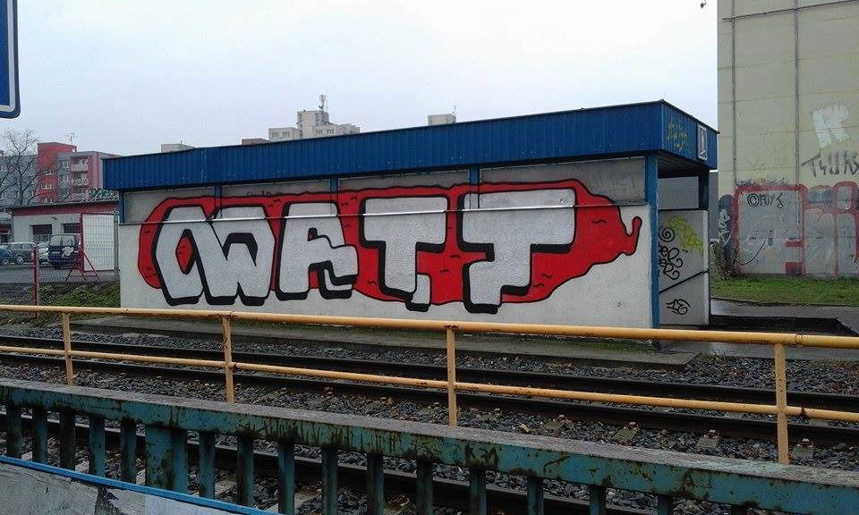 Graffiti Bombing in Ostrava - Photo by czechffiti - watt (2016)