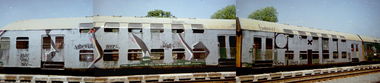 Graffiti Train in Česko - Photo by czechffiti - PIWO, LIAZ, AFDTX (2000)
