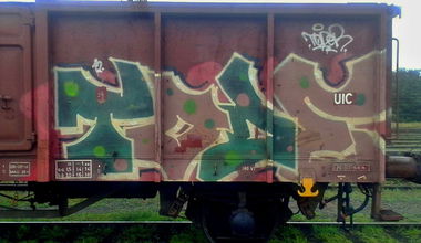 Graffiti Train in Česko - Photo by czechffiti - freight, tode (2012)