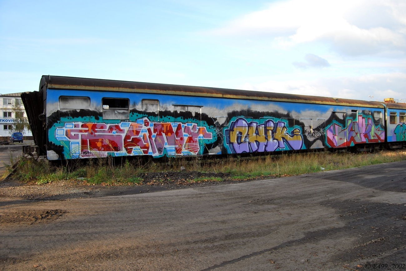 Graffiti Train in Ostrava - Photo by czechffiti - flint, chik, ultra (2011)