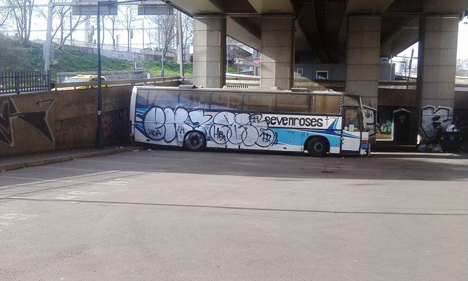 Graffiti Bombing in Česko - Photo by czechffiti - bus, post, ek