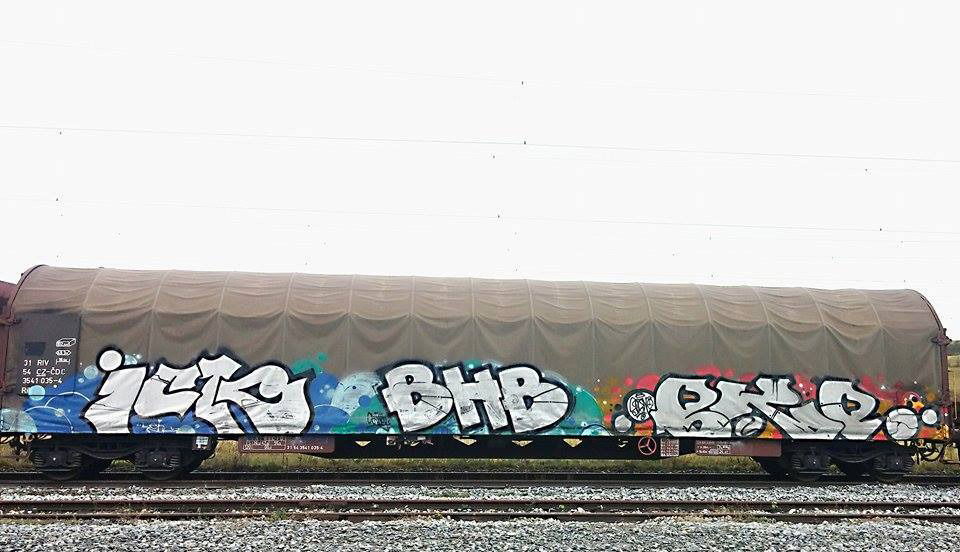 Graffiti Train in Česko - Photo by czechffiti - freight, ick, bhb
