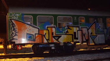 Graffiti Train in Česko - Photo by czechffiti - cmr