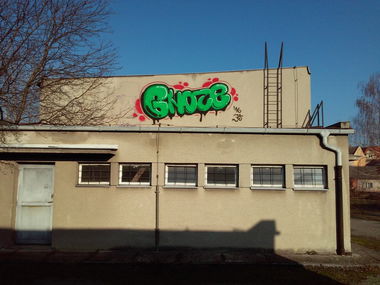Graffiti Wall in Česko - Photo by czechffiti - gnoze, rooftop (2016)