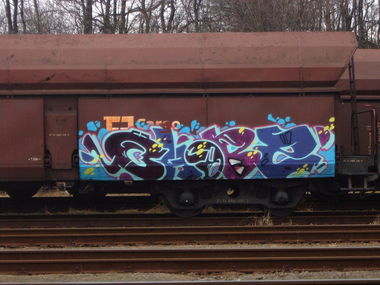 Graffiti Train in Hradec Kralove - Photo by czechffiti - freight, chobz