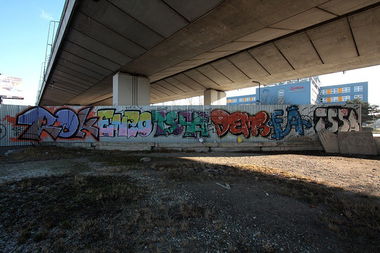 Graffiti Bombing in Olomouc - Photo by czechffiti - rdk, enzo, tssa