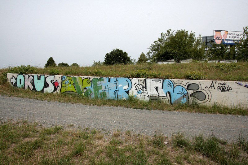 Graffiti Bombing in Olomouc - Photo by czechffiti