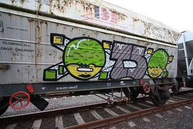 Graffiti Train in Česko - Photo by czechffiti - freight