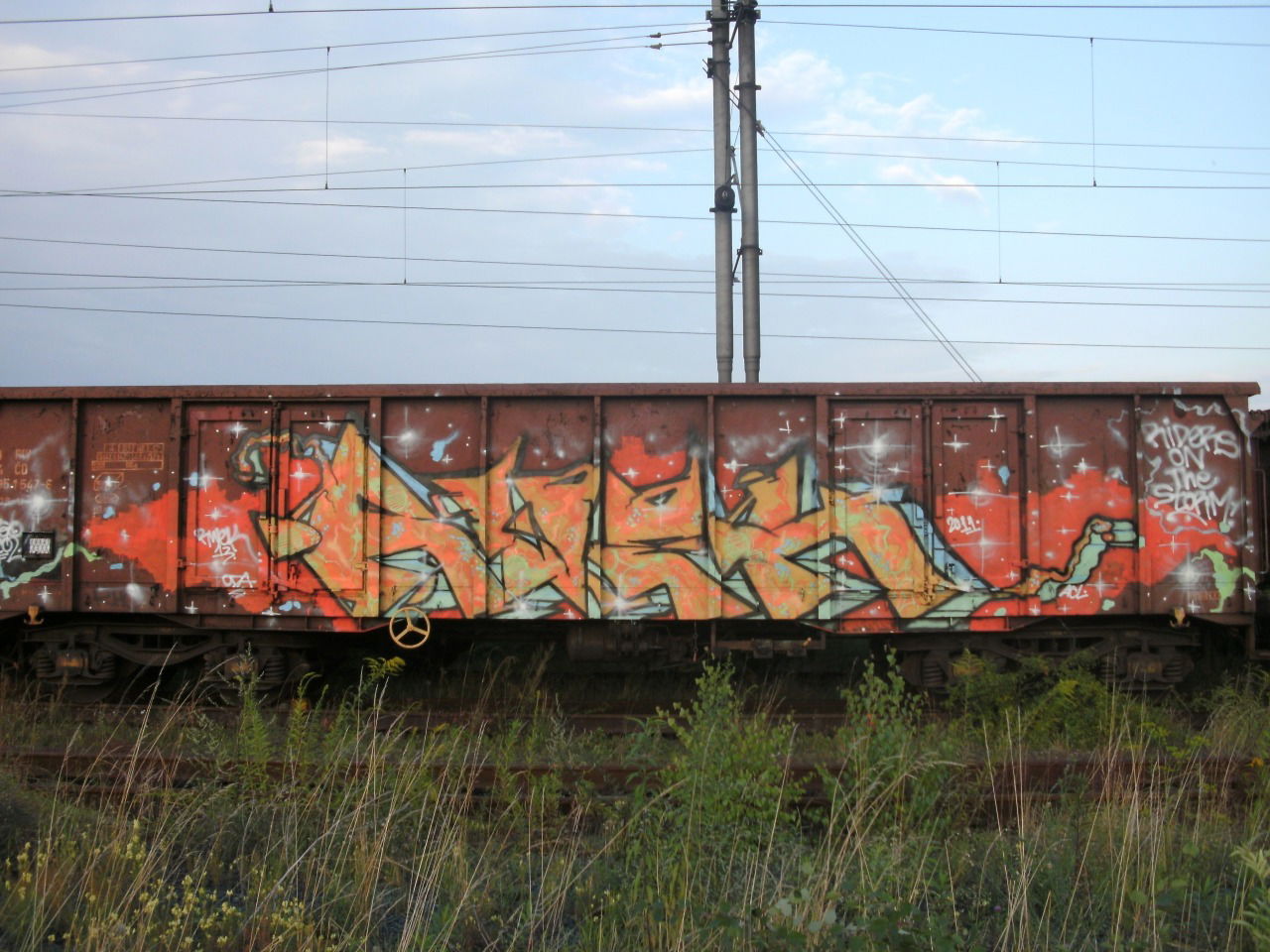 Graffiti Train in Brno - Photo by czechffiti - fr8, rwek