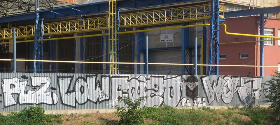 Graffiti Wall in Brno - Photo by czechffiti - plz, low, enzo (2015)