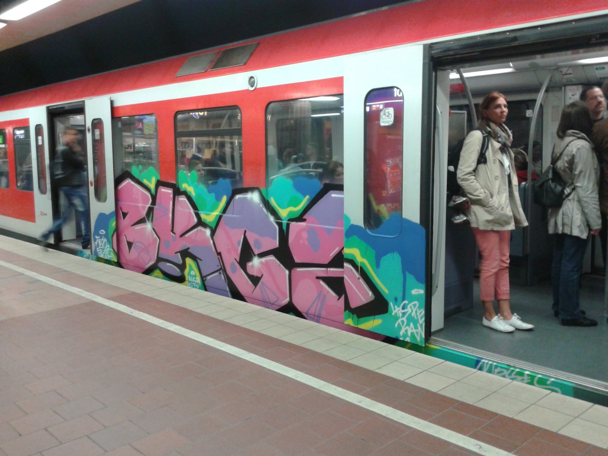 Graffiti Train - Photo by daREALziegenpeter - bk, kgz, bkgz