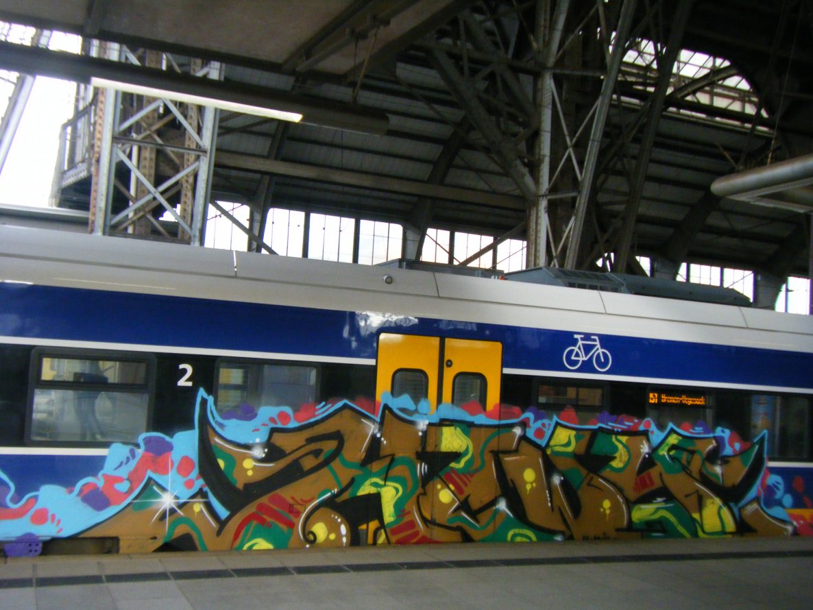 Graffiti Train - Photo by daREALziegenpeter - howy, nk