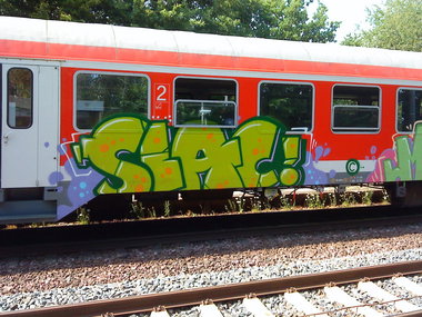 Graffiti Train - Photo by daREALziegenpeter - slac (2010)