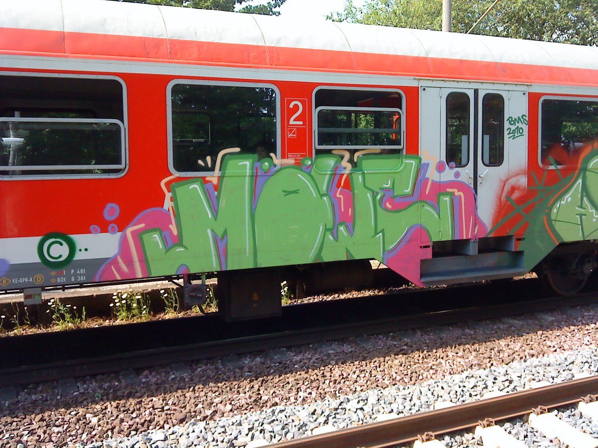 Graffiti Train - Photo by daREALziegenpeter - möwe (2010)