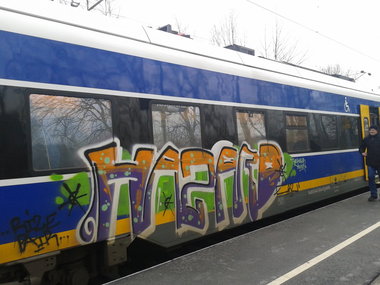 Graffiti Train - Photo by daREALziegenpeter - hazard
