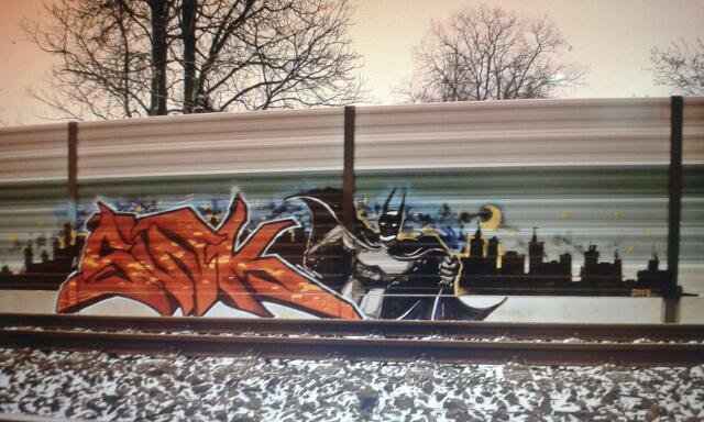 Graffiti Street Art - Photo by daREALziegenpeter - swk, batman