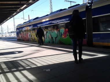 Graffiti Train - Photo by daREALziegenpeter - abm, jbcb, atk