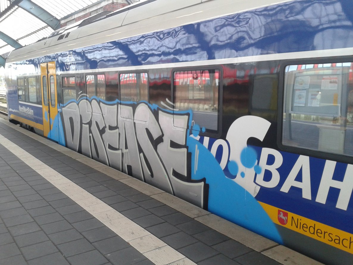 Graffiti Train - Photo by daREALziegenpeter - disease